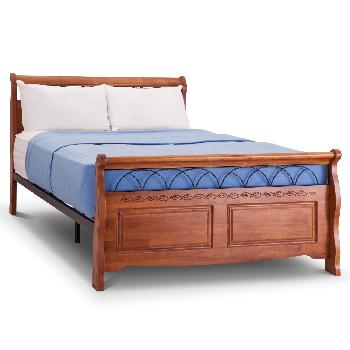 Duke Medium Oak Wooden Bed Frame Kingsize