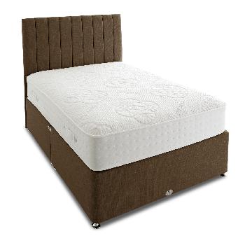 Eco Comfy Divan Set - 2 Drawer - Platform Top - Super King - Chocolate