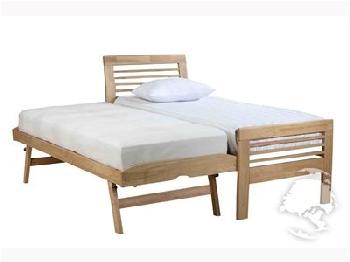 Ecofurn Ridgeway Guest Bed 3' Single Light Oak Stowaway Bed