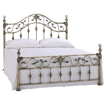 Elizabeth Brass and Crystal Bed Frame - Kingsize