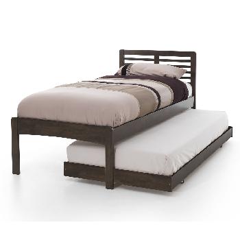 Esther Hevea Guest Bed with Trundle Walnut