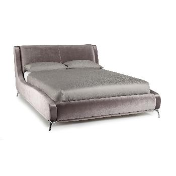Faye Fabric Bedstead - Double - Lilac