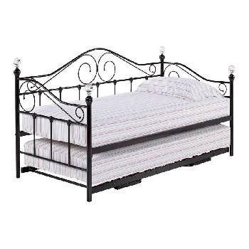 Florence day bed with trundle - Black