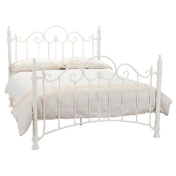 Florence White Bed Frame Double
