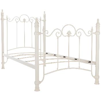 Florence White Bed Frame Single
