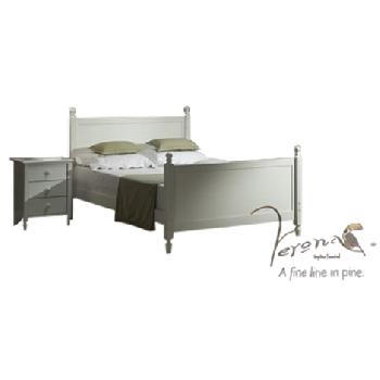 Florence Whitewash Bed Frame Double