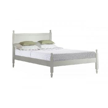 Florence Whitewash Long Bed Frame Double