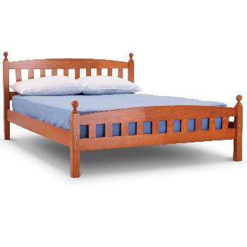 Florence Wooden Bed Frame Cherry Double