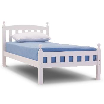 Florence Wooden Bed Frame with Mattress and Bedding Bale Single