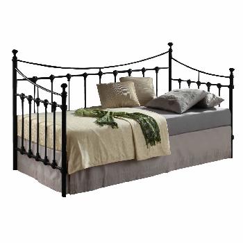 Florida Day Bed Metal Bed Frame Black