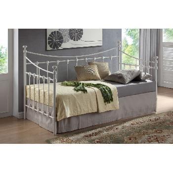 Florida Day Bed Metal Bed Frame Ivory