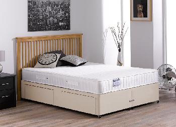 Franklin Open Spring Divan Bed - Medium - Beige - 3'0 Single