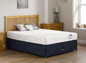 Franklin Open Spring Divan Bed - Medium - Blue - 5'0 King