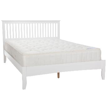 Freya Opal White Wooden Bed Frame Double