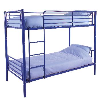 Gfw Florida Metal Bunk Bed Blue Beds, Lightweight Bunk Beds