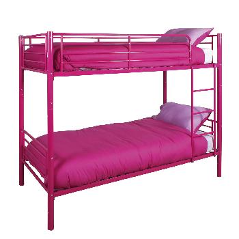 GFW Florida Metal Bunk Bed Pink