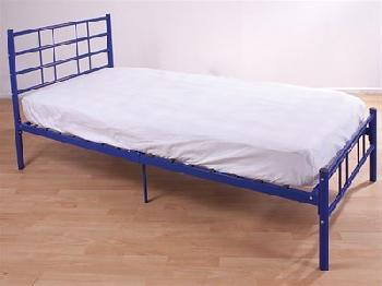GFW Morgan Blue 3' Single Blue Metal Metal Bed