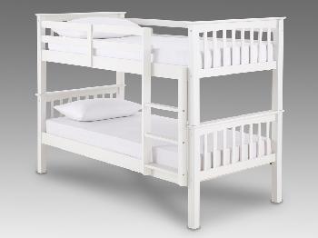 GFW Novaro White Wooden Bunk Bed Frame