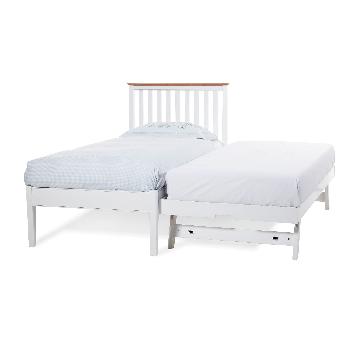 Grace Single Guest Bed with Low Foot End Opal White