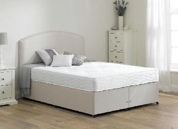 Halliday Open Spring Divan Bed - Firm - Beige - 2'6 Small Single