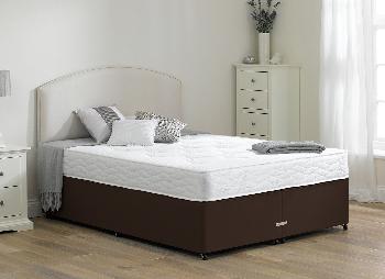 Halliday Open Spring Divan Bed - Firm - Mocha - 4'6 Double