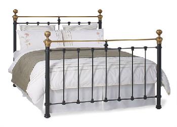 Hamilton Satin Black Metal Bed Frame - 6'0 Super King