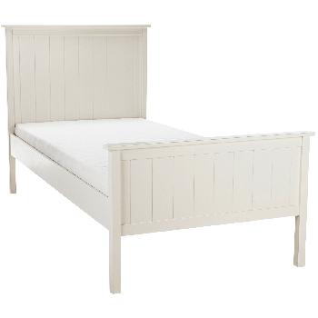 Harmony Stone White Bed Frame - Single