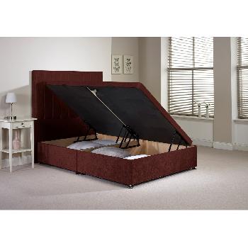 Harvard Divan Bed Frame Mulberry Velvet Fabric Single 3ft