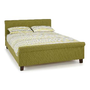 Hazel Fabric Bed Small Double Olive