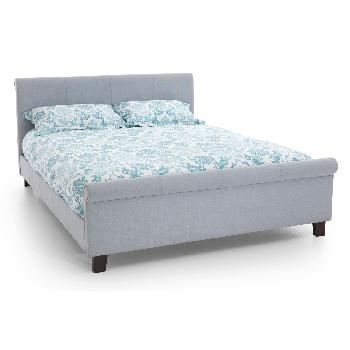 Hazel Upholstered Bedstead Double Ice