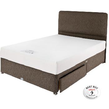 Healthbeds Coolmax Memory Flex Divan Set 1 Drawer Double