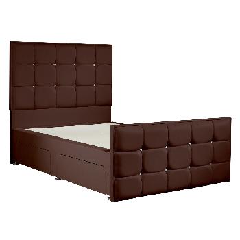 Henderson Brown Superking Bed Frame 6ft with 4 drawers