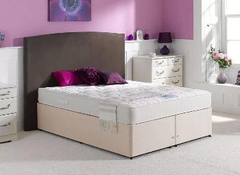Henley Pocket Spring Mattress and Classic Divan Bed - Beige - Firm - 4'6 Double