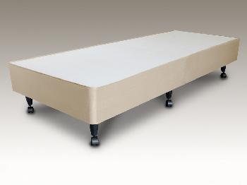 Highgrove Solar Single Natural Faux Suede Divan Base on Legs