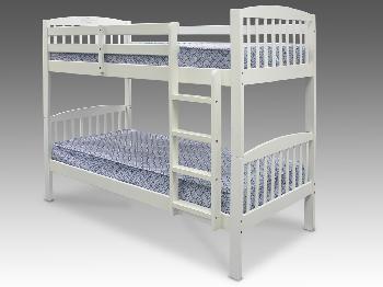 Honey B Libra Wooden Bunk Bed Frame with 2 FREE Cambridge Mattresses