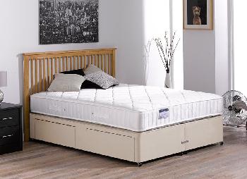 Hurley Pocket Sprung Divan Bed - Medium - Beige - 3'0 Single