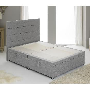 Hyder Beds Baronet Ottoman Divan Base Double Purple Chenille Ottoman