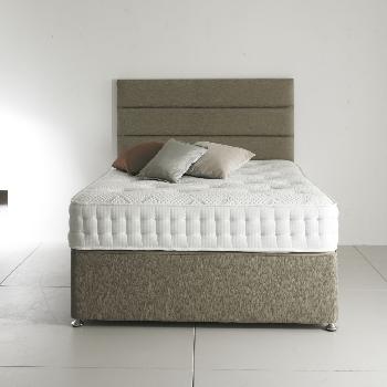 Hyder Beds Lamane Divan Bed Set Superking Black Chenille No Drawers