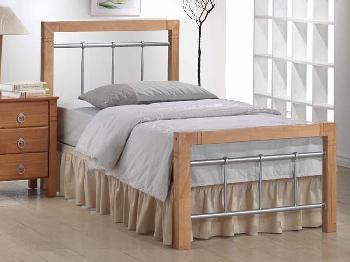 Ideal Furniture Alice Single Beech Bed Frame