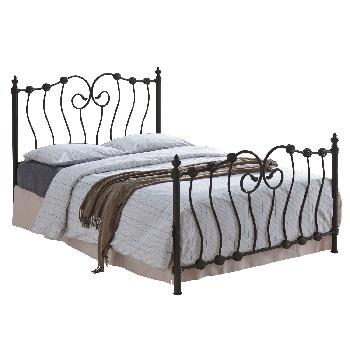 Inova metal bed frame - Double - Black