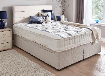 Insignia Balmoral Pocket Spring Mattress and Classic Divan Bed - Beige - Firm - 3'0 Single