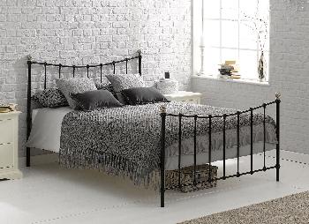 Jasmine Black Metal Bed Frame - 3'0 Single