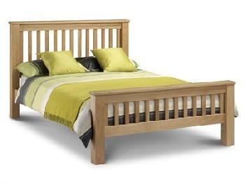 Julian Bowen Amsterdam Oak HFE 4' 6 Double Oak Wooden Bed