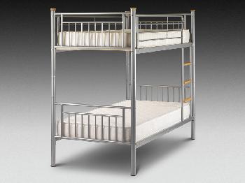 Julian Bowen Atlas Aluminium Metal Bunk Bed Frame