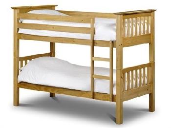 Julian Bowen Barcelona Bunk Bed 3' Single Natural Bunk Bed Bunk Bed