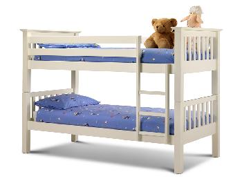 Julian Bowen Barcelona Ivory Wooden Bunk Bed Frame