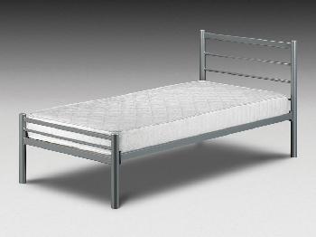 Julian Bowen Blake Single Silver Metal Bed Frame