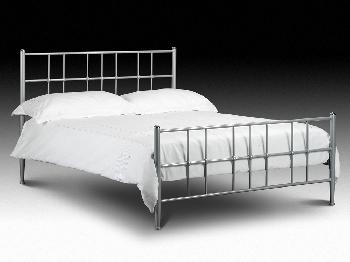 Julian Bowen Braemar Single Silver Metal Bed Frame