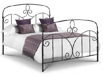 Julian Bowen Corsica 5' King Size Black Metal Bed