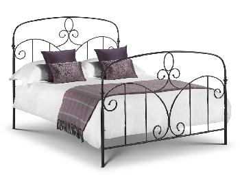 Julian Bowen Corsica Double Black Metal Bed Frame